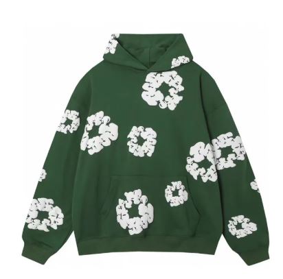 Flower Printed Hoodie