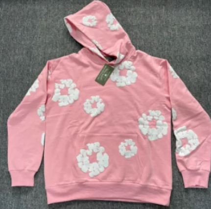 Flower Printed Hoodie