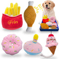 Puppy Toys 5 Pack Dog Toys for Small Dogs Dog Squeaky Toys Cute Small Dog Toys Stuffed Plush Dog Toy Bundle Dog Birthday Cake Toy Gift Set Puppy Chew Toys to Keep Them Busy Puppy Teething Toys