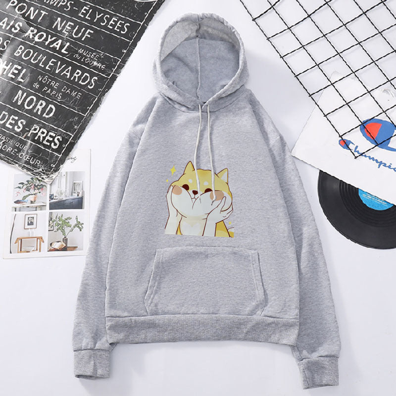 Korean Style Loose Fit Hooded Sweater