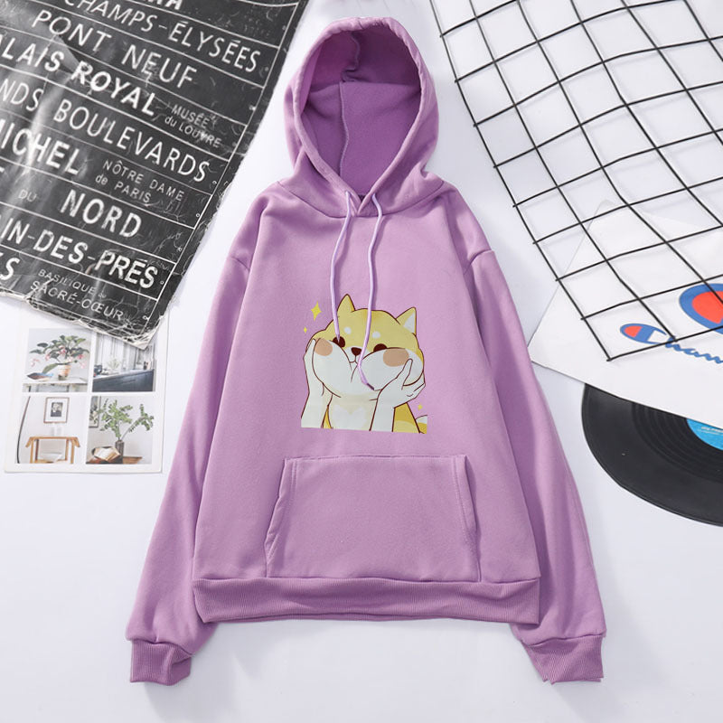 Korean Style Loose Fit Hooded Sweater
